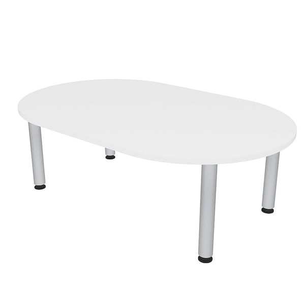 45.25 in W, 71.5 in L, 29 in H, Engineered Wood Top, White